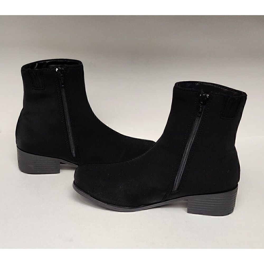 Women's Ankle Block Heel Booties Size US 7 Color Black - Picture 5 of 6